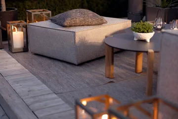 Muki ottoman - Light taupe - Brafab