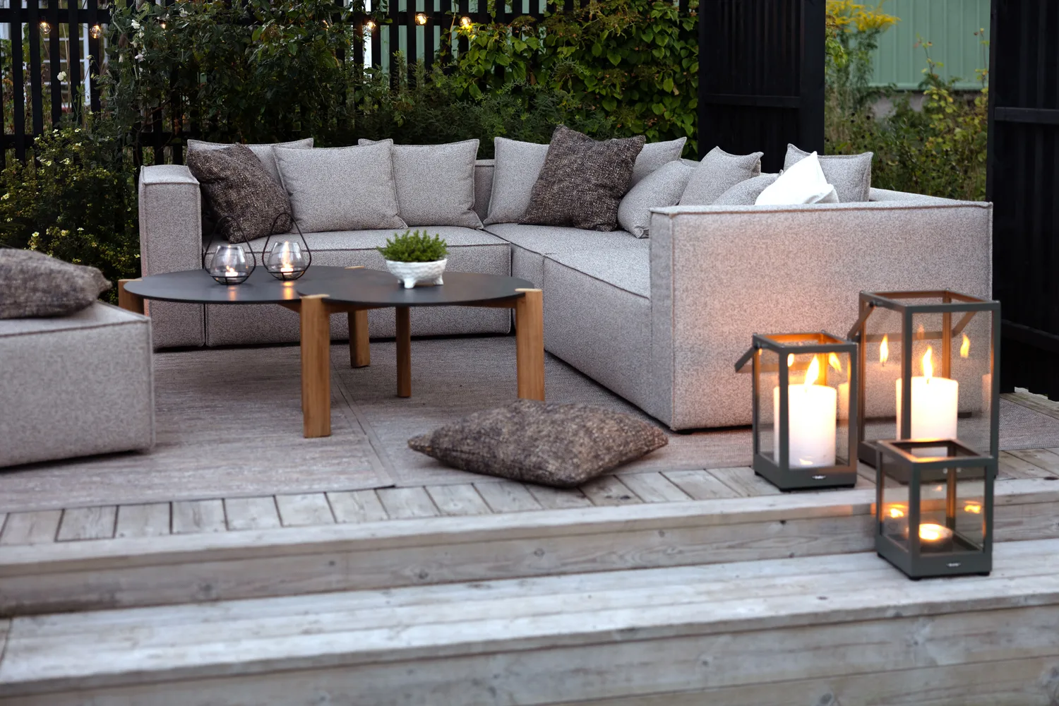 Muki soffmodul, Light taupe, avslut höger Brafab