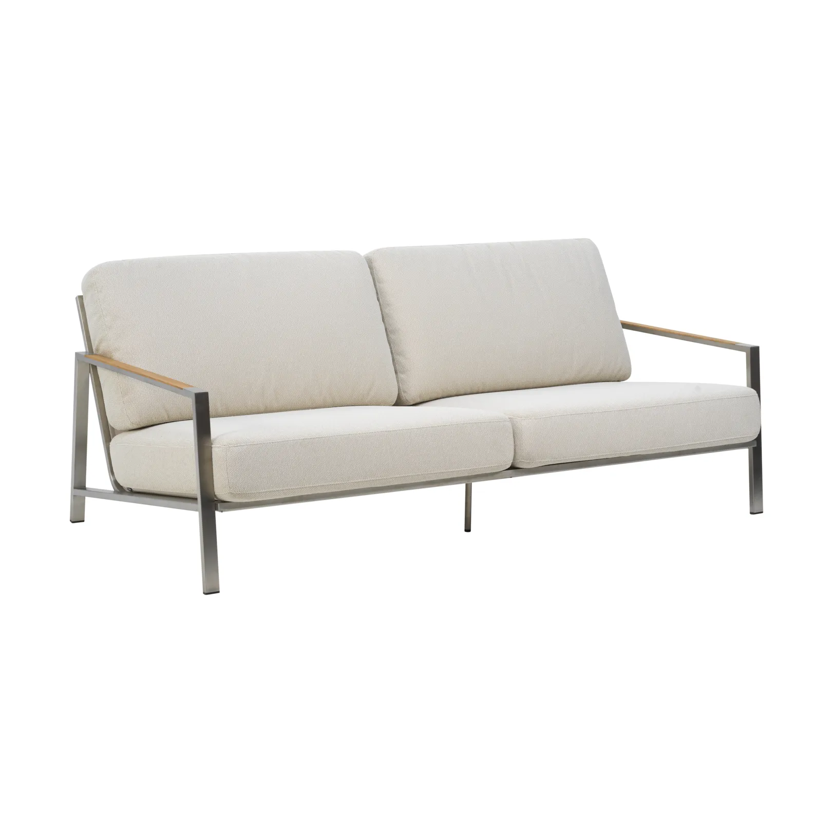 Naos soffa, Stainless Steel-dot beige, 2,5-sits Brafab