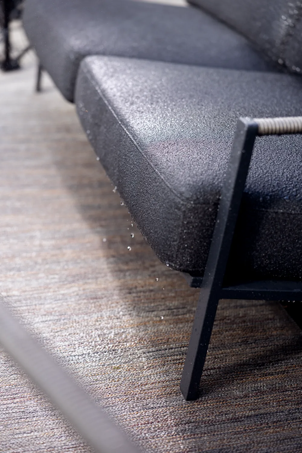 Naos soffa, Svart-teddy black, 2,5-sits Brafab