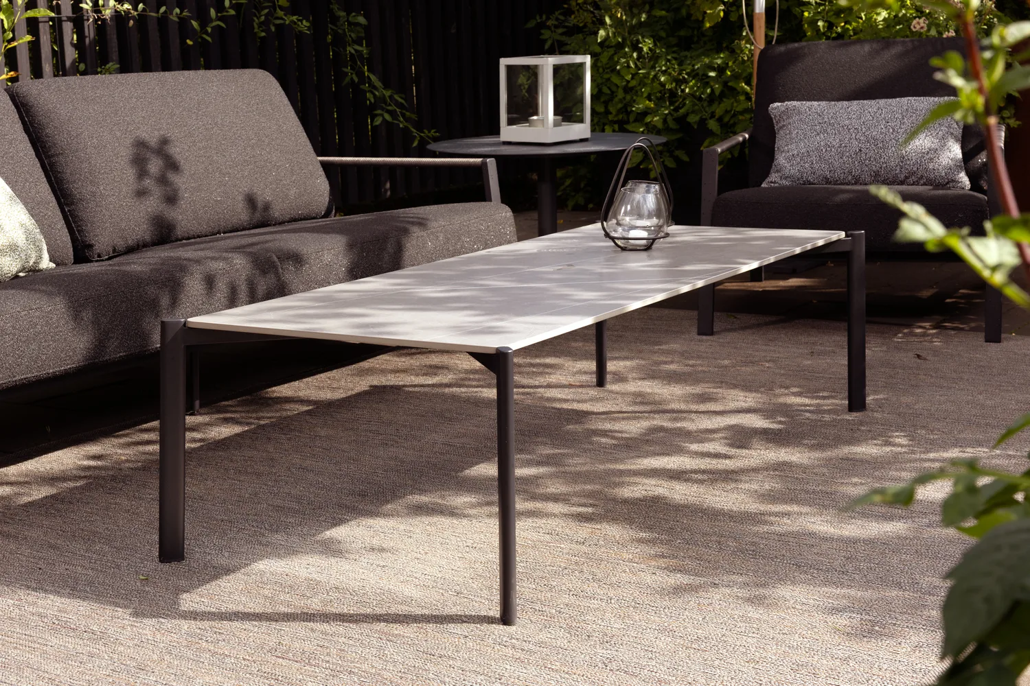 Naos soffa, Svart-teddy black, 2,5-sits Brafab