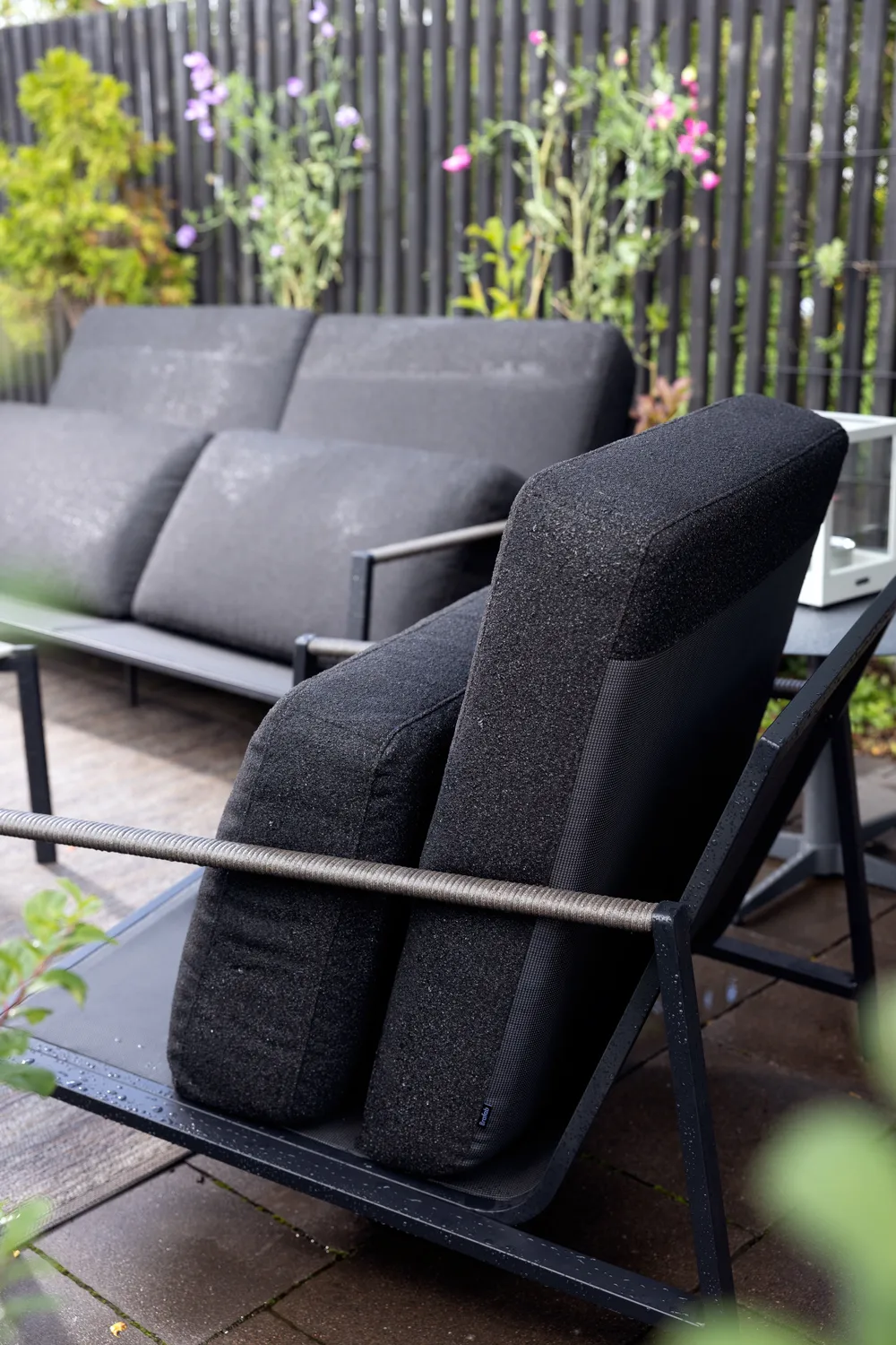 Naos soffa, Svart-teddy black, 2,5-sits Brafab