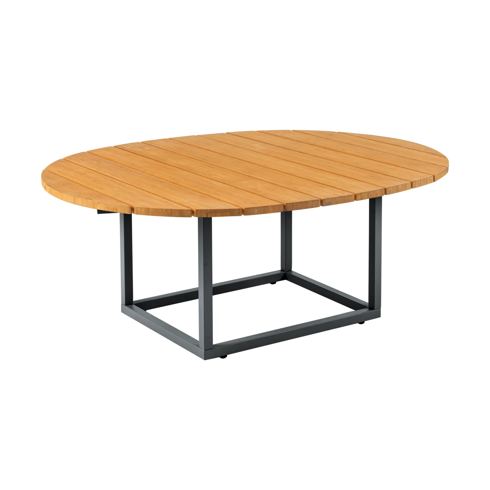 Olive soffbord, Antracit-bambu, 110x80 cm Brafab