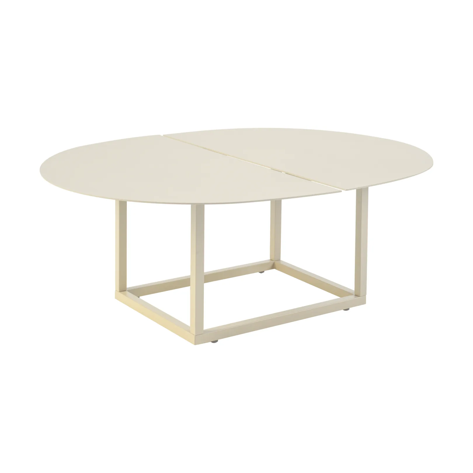 Olive soffbord, Pearl white, 110x80 cm Brafab