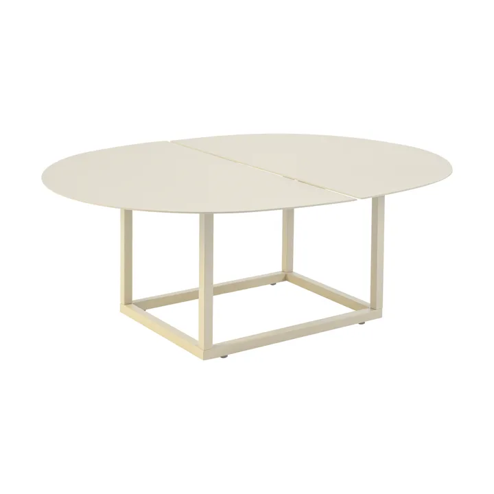 Olive soffbord - Pearl white, 110x80 cm - Brafab