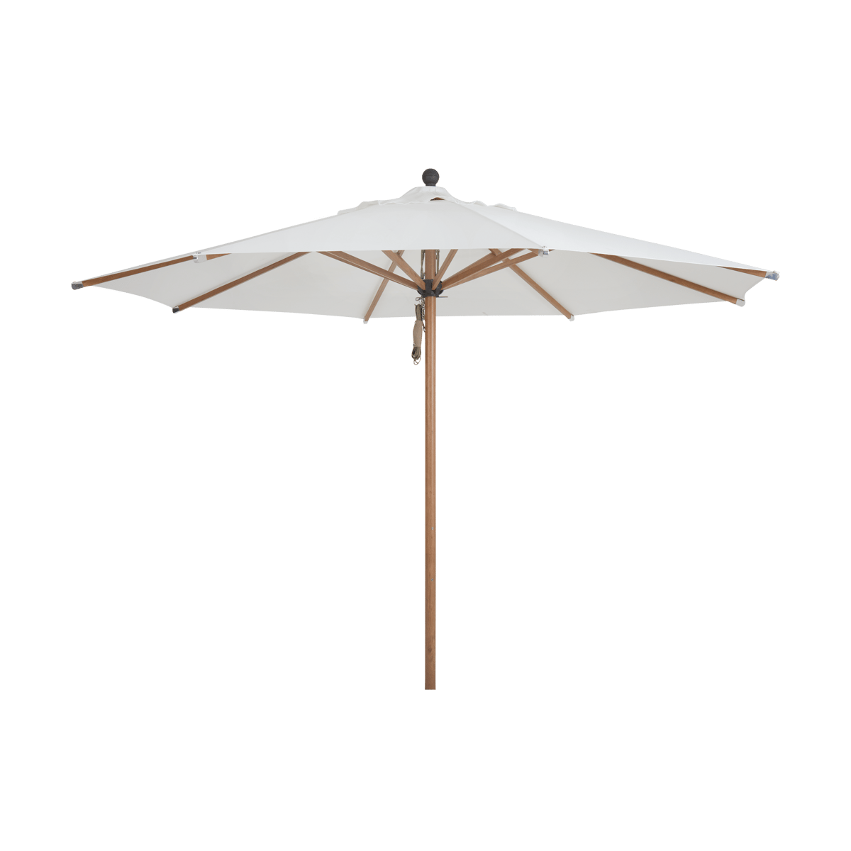 Brafab Paliano parasoll Natur-vit 300 cm | Skandinavisk Design | Parasoll & parasollfötter | Brun