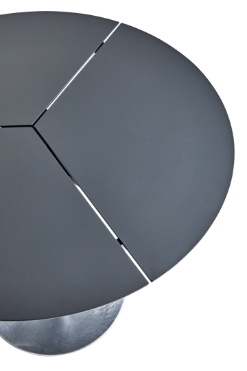 Peace Bistro cafébord Ø80 cm Anthracite - undefined - Brafab