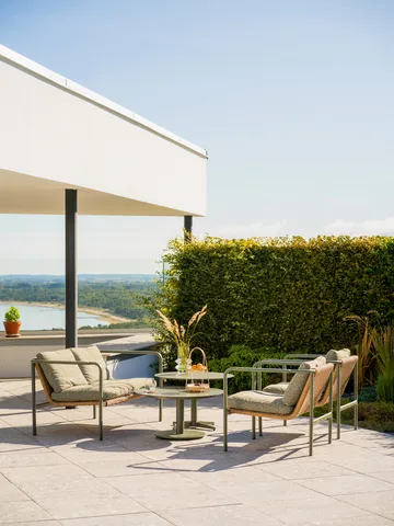 Peace soffbord - Nordic green, Ø80x40 cm - Brafab