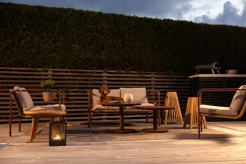 Peace soffbord - Zin red, Ø80x46 cm - Brafab