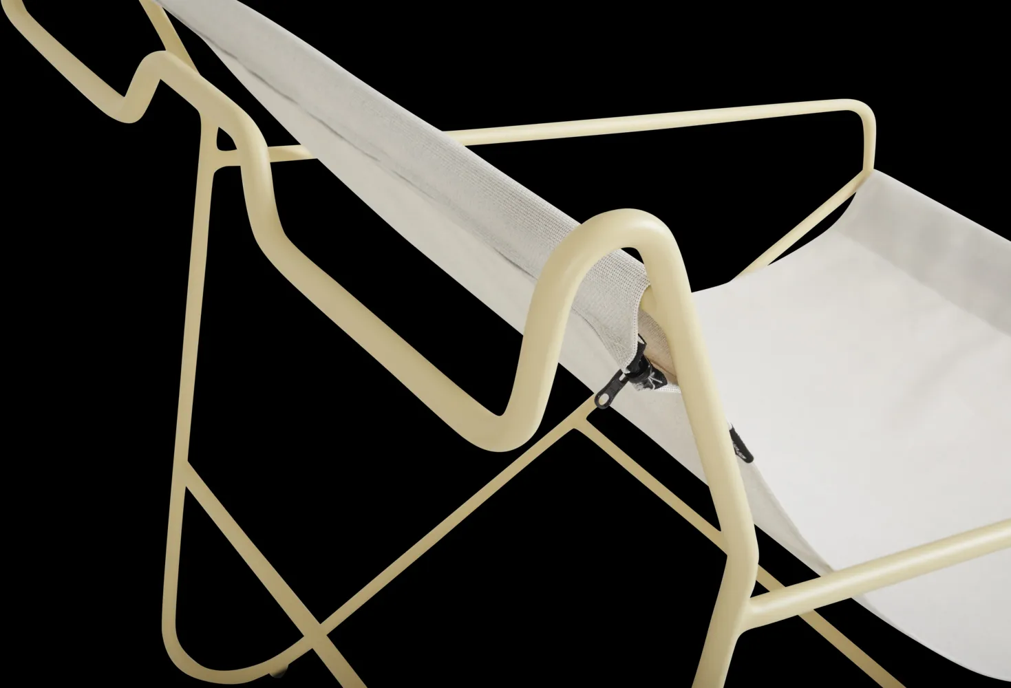 Poul Chair loungefåtölj, Lemon-off white Brafab