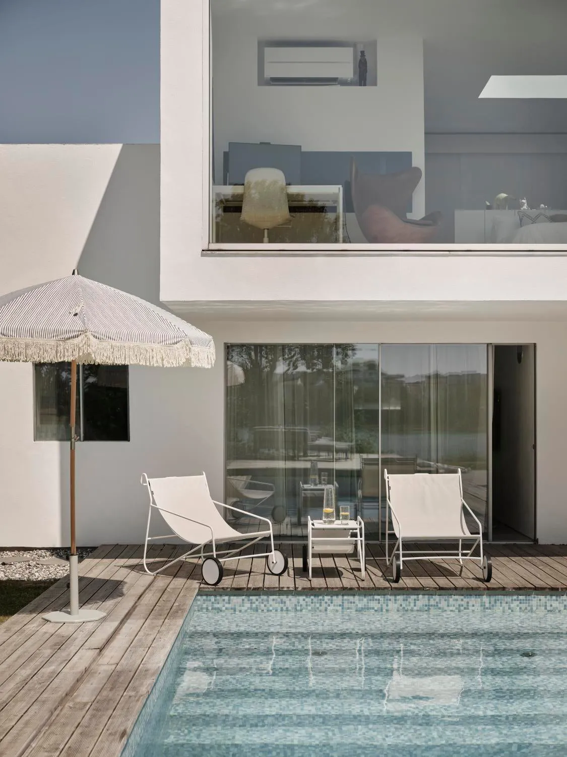 Poul Table sidobord, Vit-off white, 72x44 cm Brafab