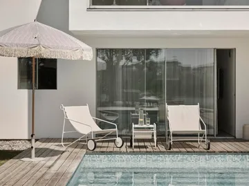 Poul Table sidobord - Vit-off white, 72x44 cm - Brafab