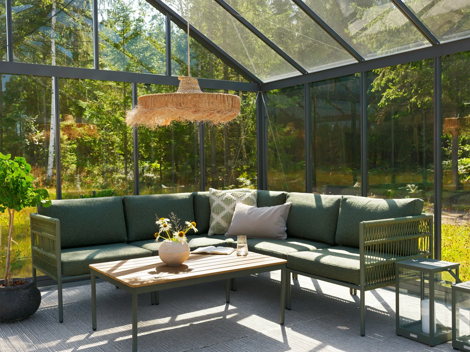 Reno soffmodul, Nordic green-raw avocado, mittdel Brafab