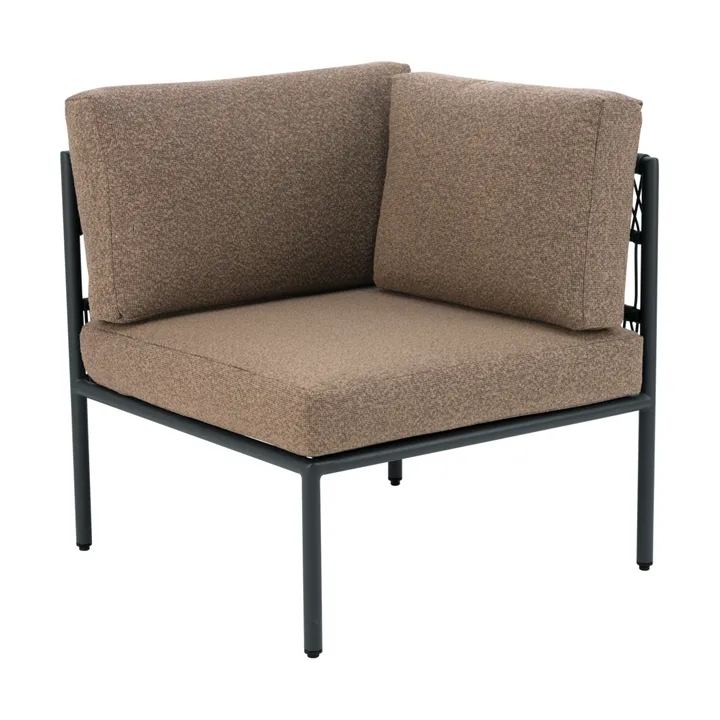 Reno soffmodul - Svart-raw peanut, hörn - Brafab