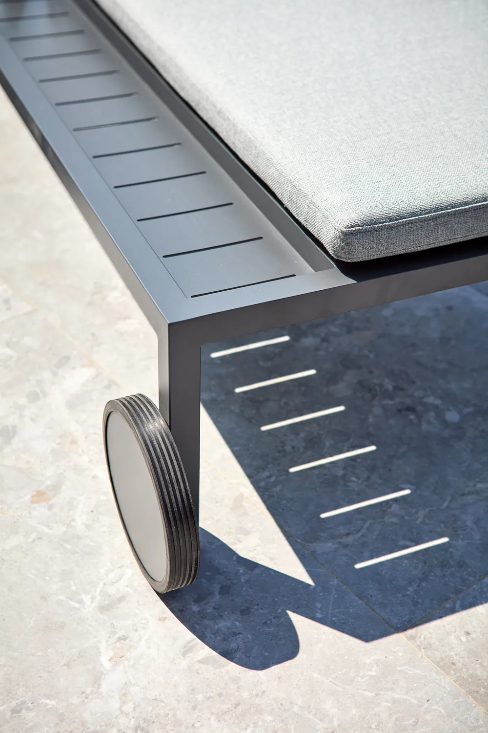 Samvaro vilsäng 218x92 cm, Antracit-pearl grey Brafab