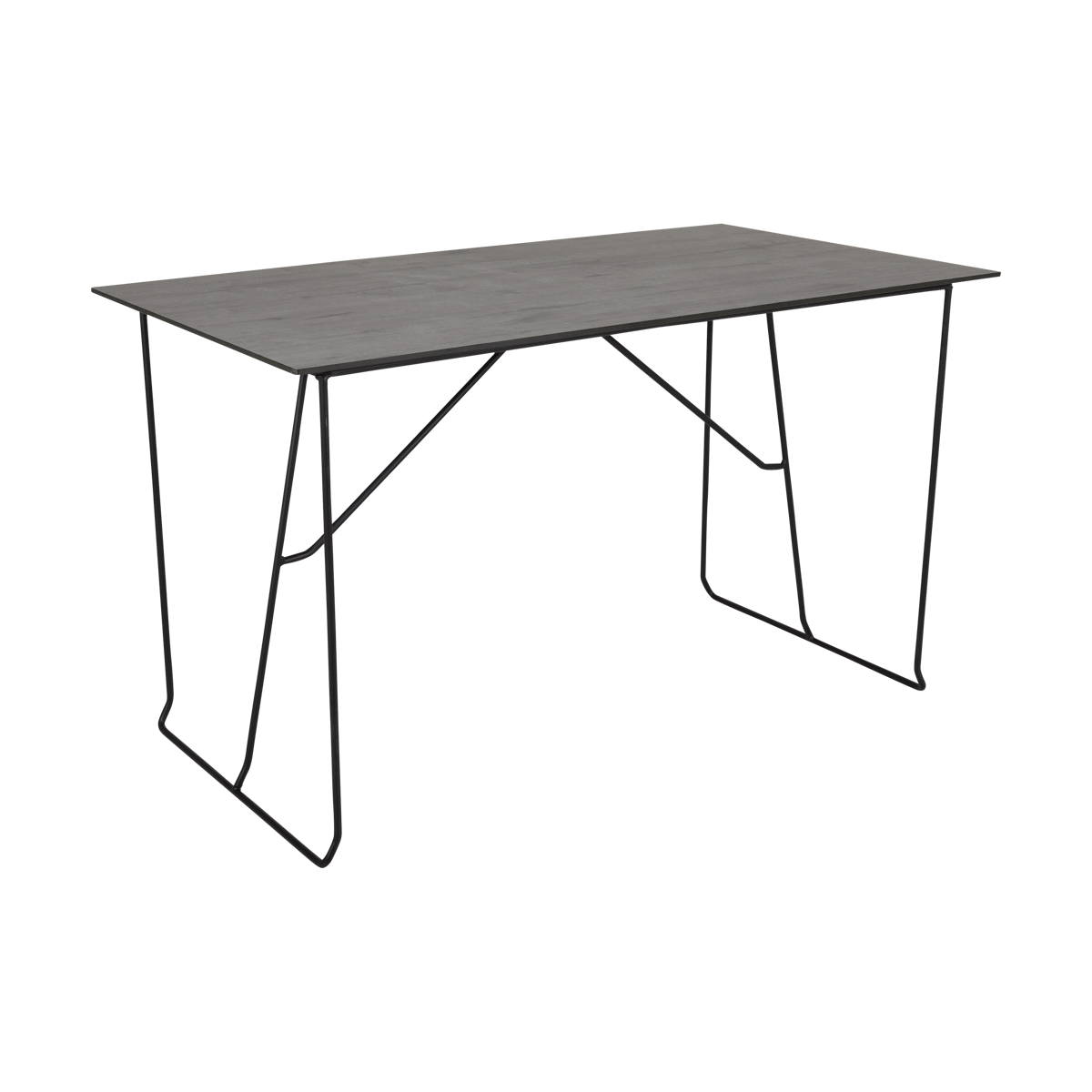 Brafab Sinarp Café matbord 70x125 cm betong-svart | Skandinavisk Design | Svart