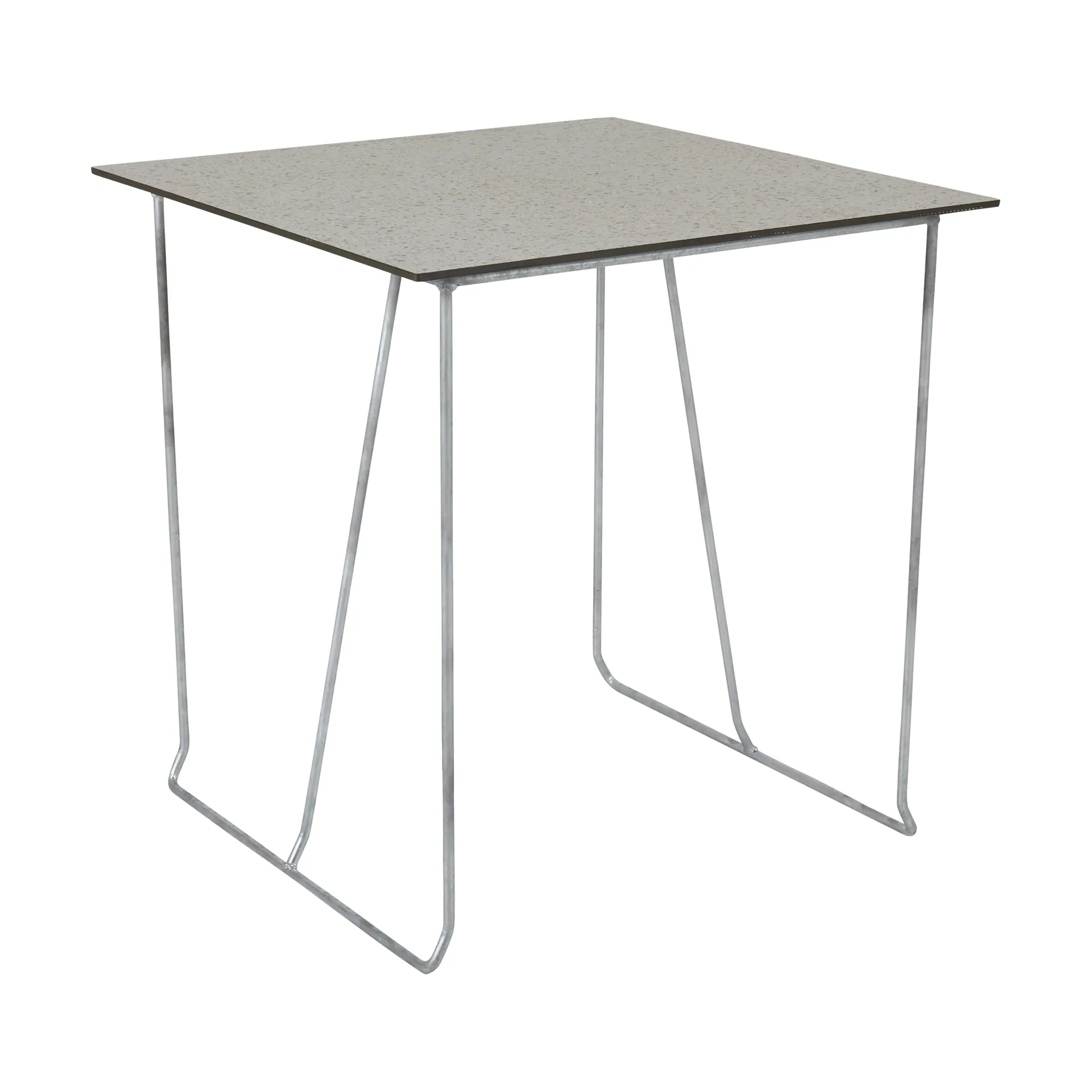 Sinarp Café matbord 70x70 cm beige terrazzo-galvaniserad Brafab