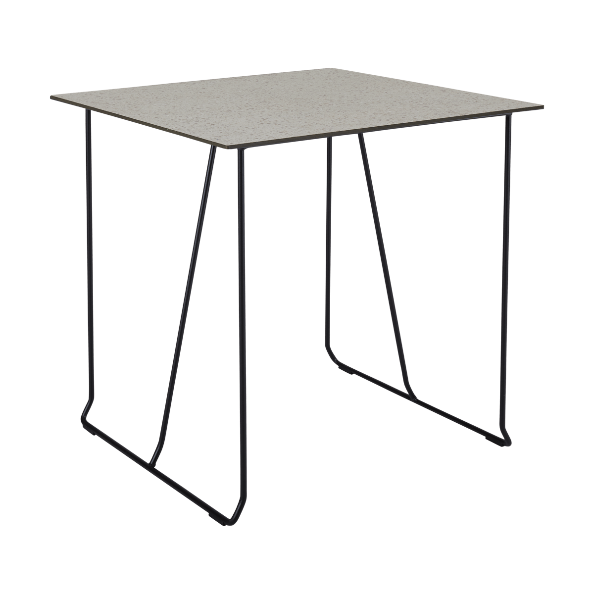 Brafab Sinarp Café matbord 70x70 cm beige terrazzo-svart
