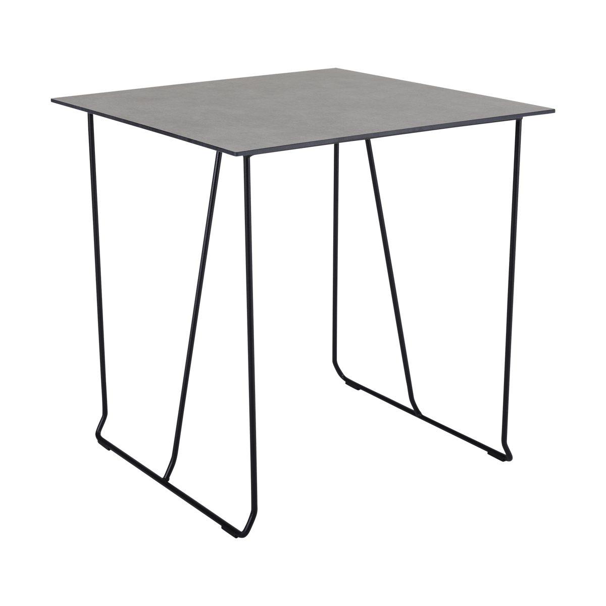 Brafab Sinarp Café matbord 70x70 cm betong-svart | Skandinavisk Design | Svart