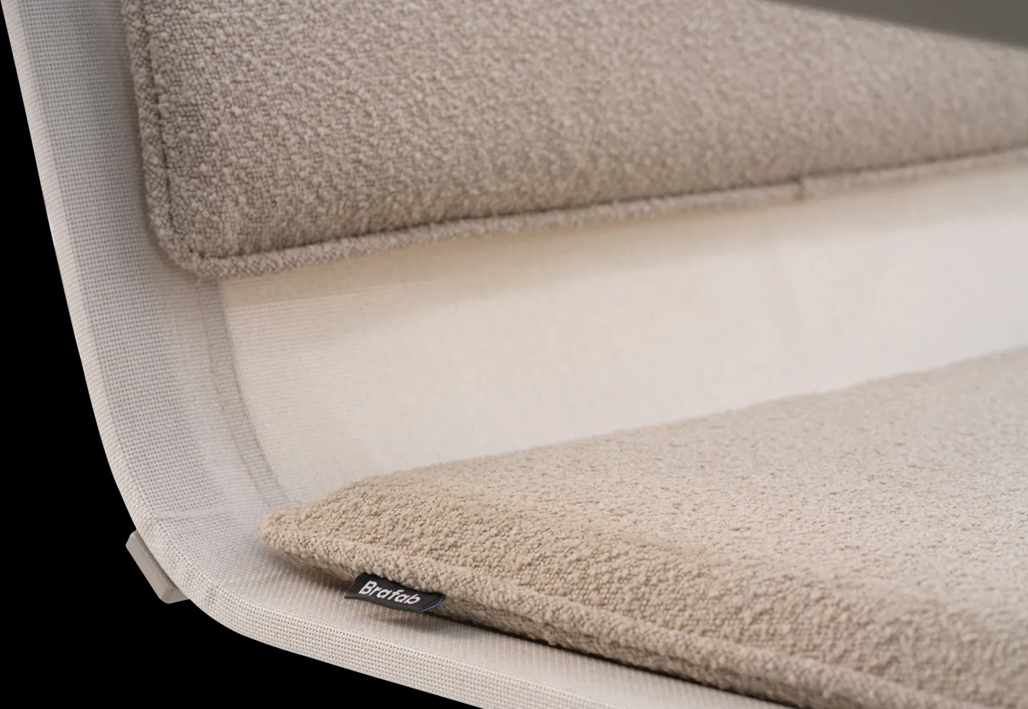 Soro loungefåtölj, Khaki-teddy beige Brafab