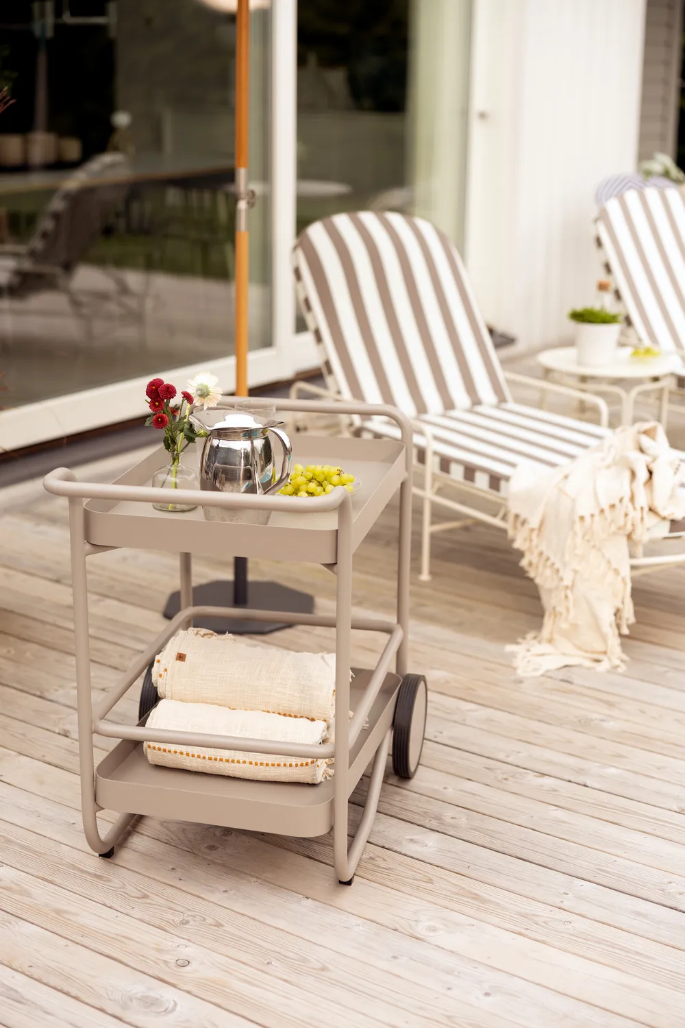 Trolly serveringsvagn 88x59 cm, Khaki Brafab