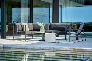 Upper hörnsoffa - Svart-teddy black - Brafab