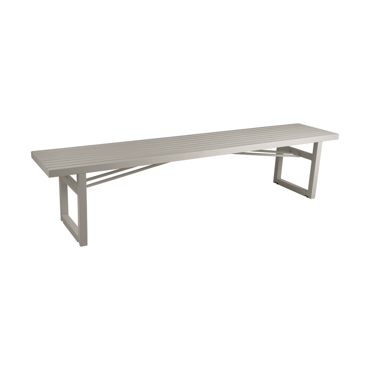 Brafab Vevi bänk Khaki 200 cm | Skandinavisk Design | Trädgårdsbänkar | Beige