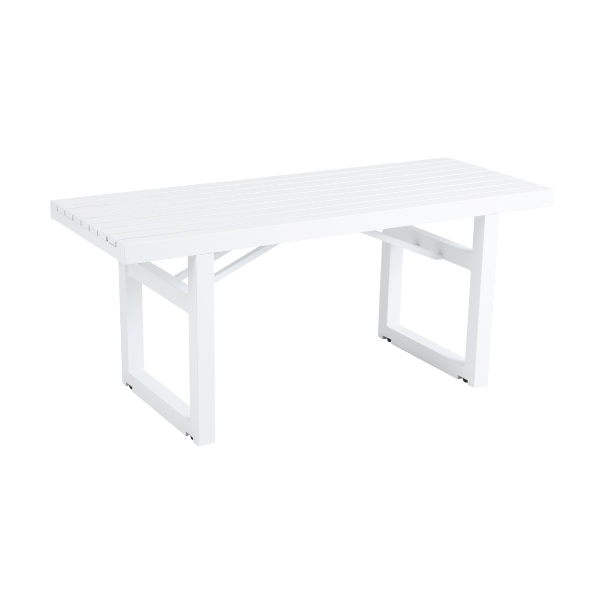 Brafab Vevi bänk Vit 105 cm | Skandinavisk Design | Trädgårdsbänkar | Vit