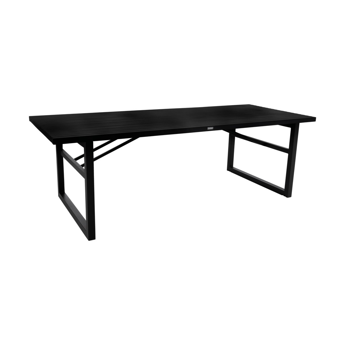 Brafab Vevi matbord Svart 230 cm | Skandinavisk Design | Trädgårdsbord | Svart