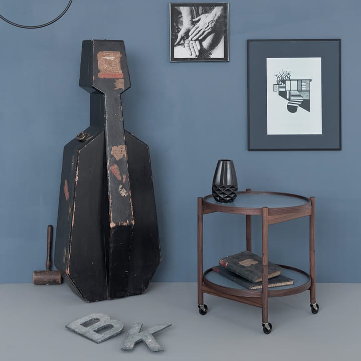 Bølling Tray Table model 50 rullbord, bok olja, oljat bokstativ Brdr. Krüger