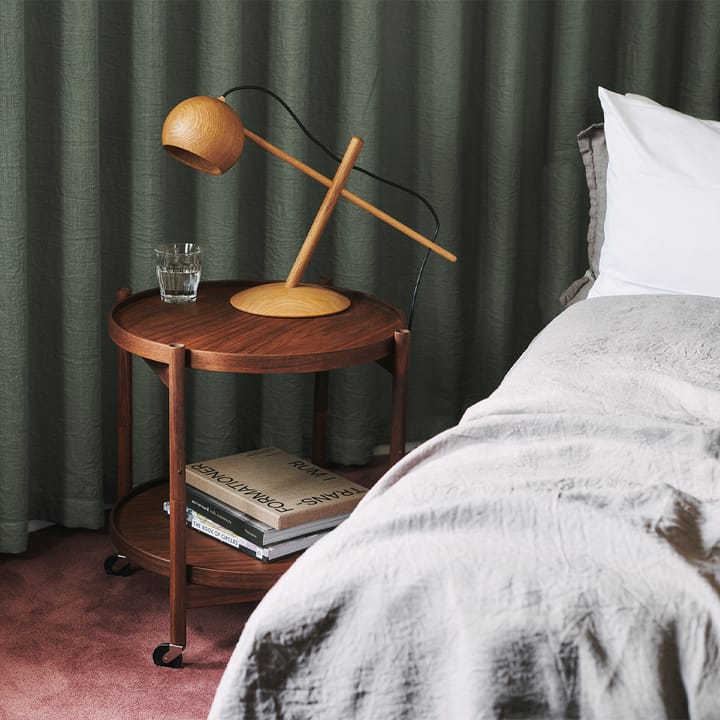 Bølling Tray Table model 50 rullbord, leaf, oljat bokstativ Brdr. Krüger