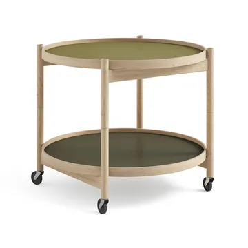 Bølling Tray Table model 60 rullbord - leaf, obehandlat ekstativ - Brdr. Krüger