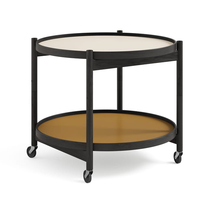 Bølling Tray Table model 60 rullbord - sunny, svartlackat ekstativ - Brdr. Krüger