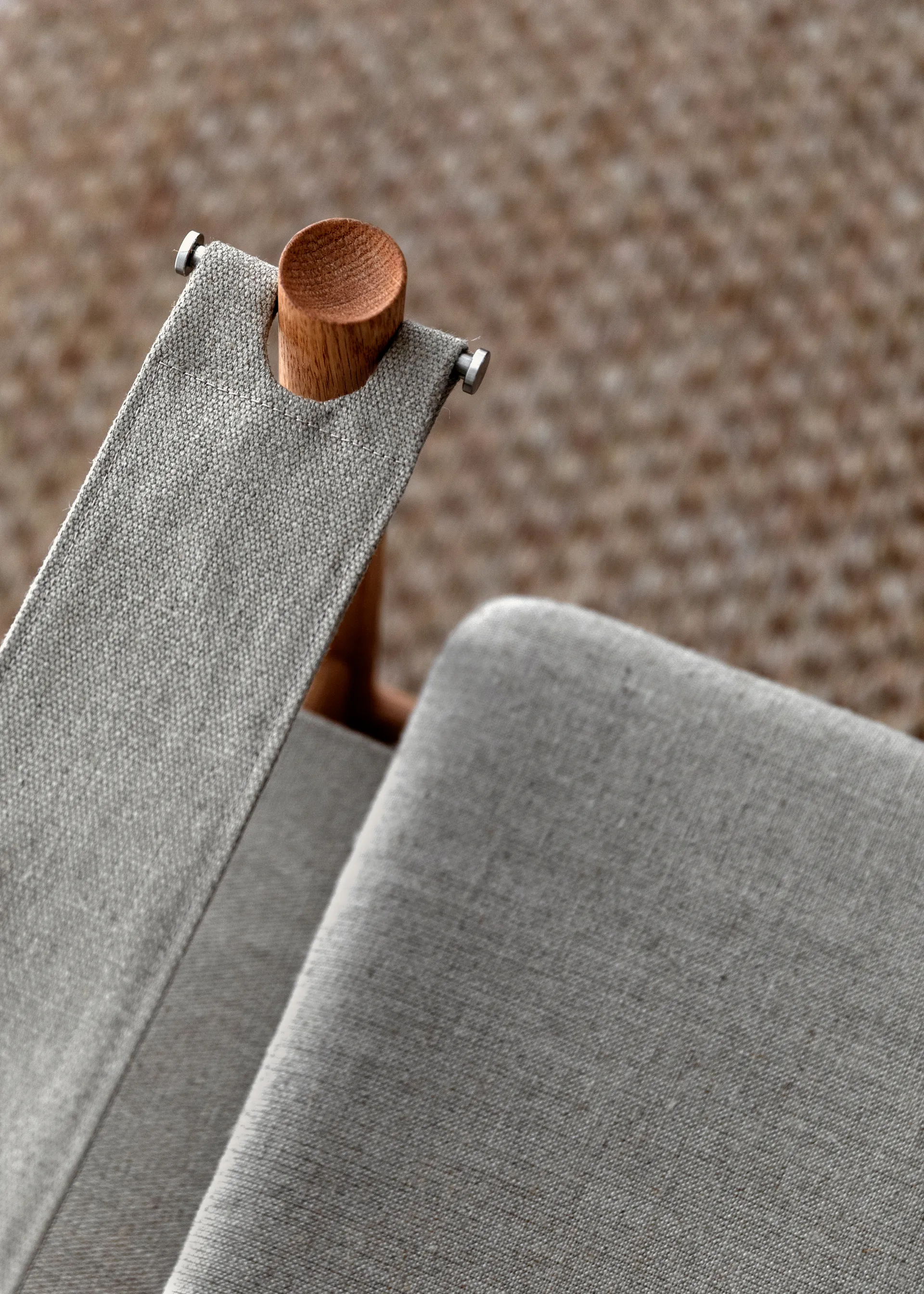 HB loungestol, Rökoljad ek-canvas natur Brdr. Krüger