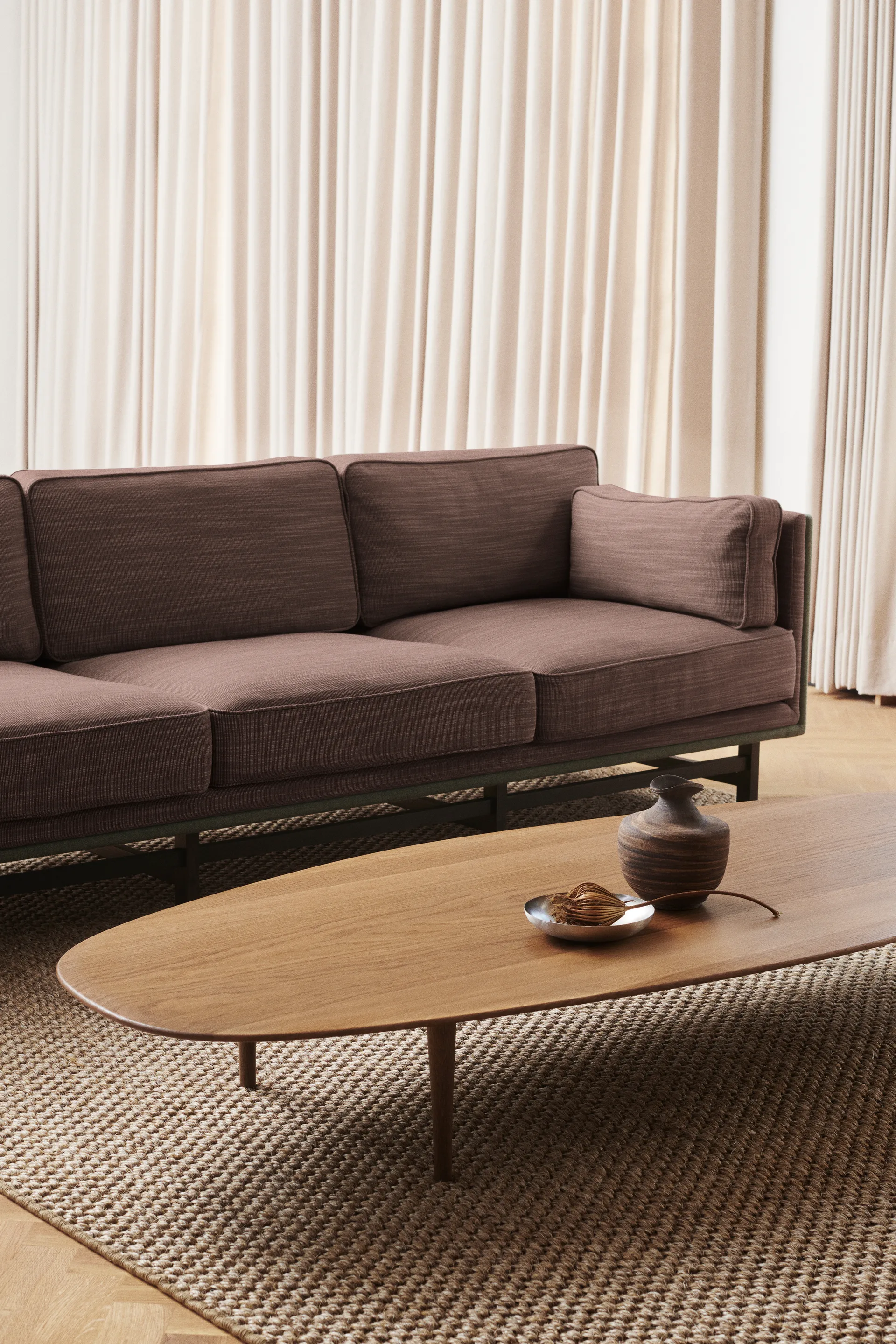 Jari soffbord 80x180 cm, Rökoljad ek Brdr. Krüger