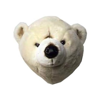 Isbjörnshuvud för vägg - isbjörn - Brigbys