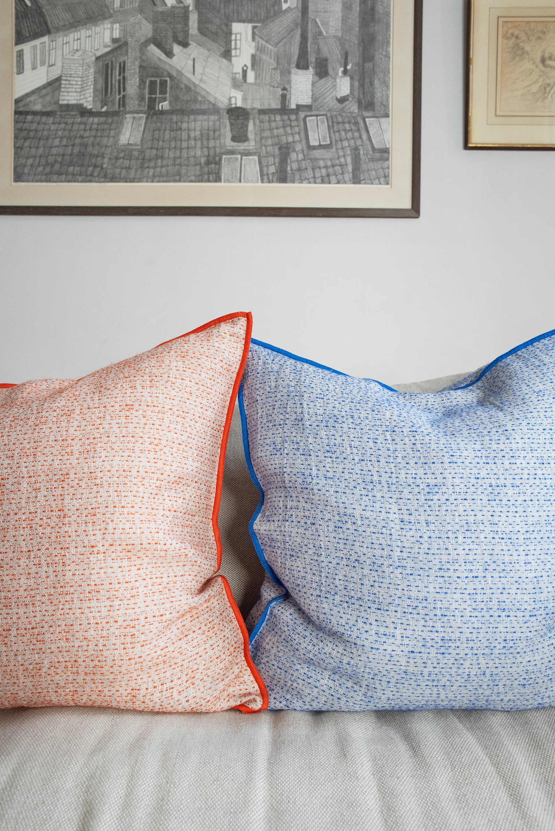 Field kuddfodral, Blue, 50x50 cm Brita Sweden