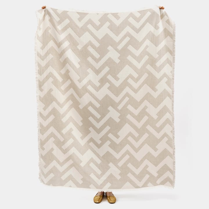 Florens bomullsfilt, Greige (beige) Brita Sweden