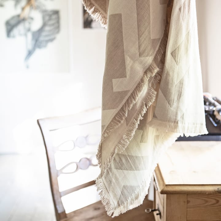 Florens bomullsfilt, Greige (beige) Brita Sweden