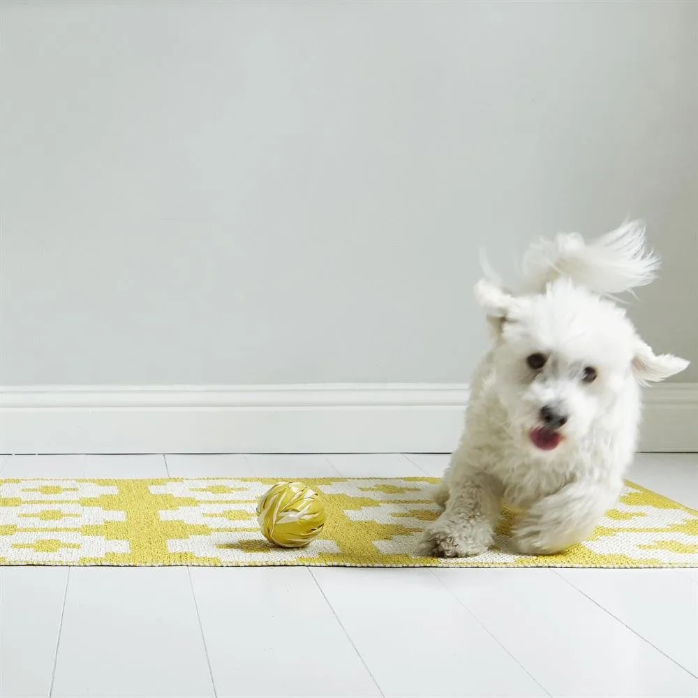 Flower matta sun (gul), 70x100 cm Brita Sweden