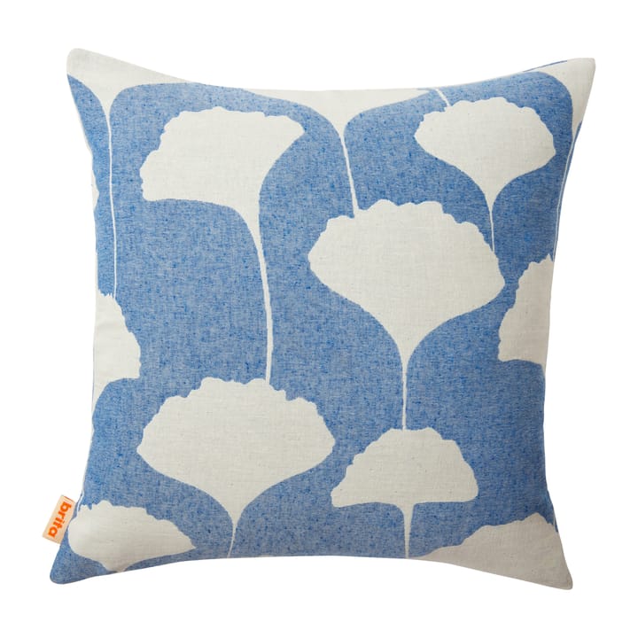 Ginko kuddfodral 50x50 cm - Blå-vit (Indigo) - Brita Sweden
