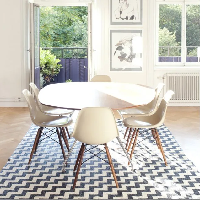 Gunnel matta stor svart, 150 x 200 cm Brita Sweden