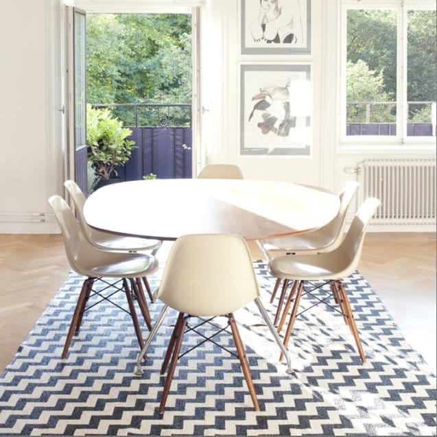 Gunnel matta stor svart, 150 x 200 cm Brita Sweden