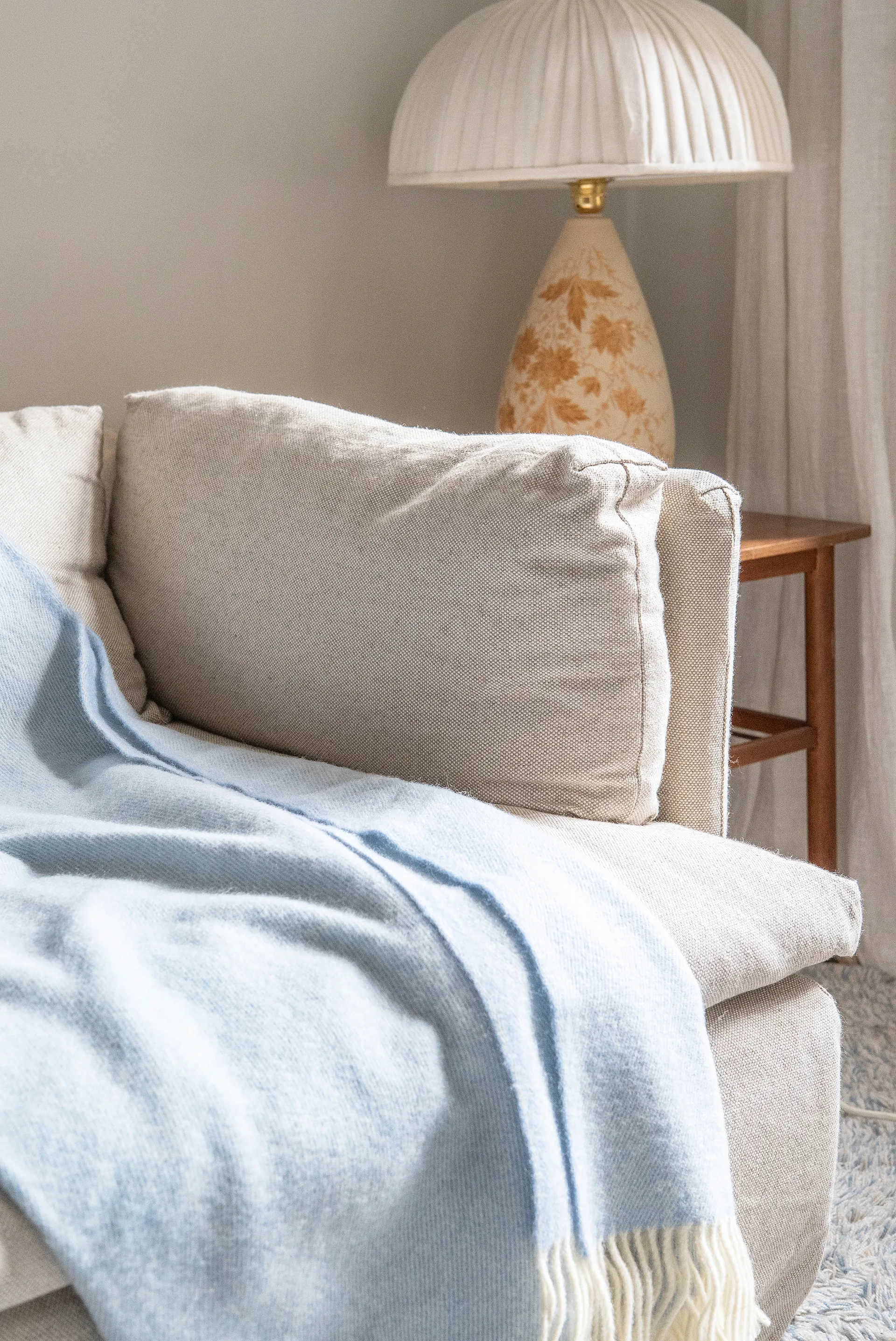 Mono ullfilt 170x130 cm, Mist Brita Sweden