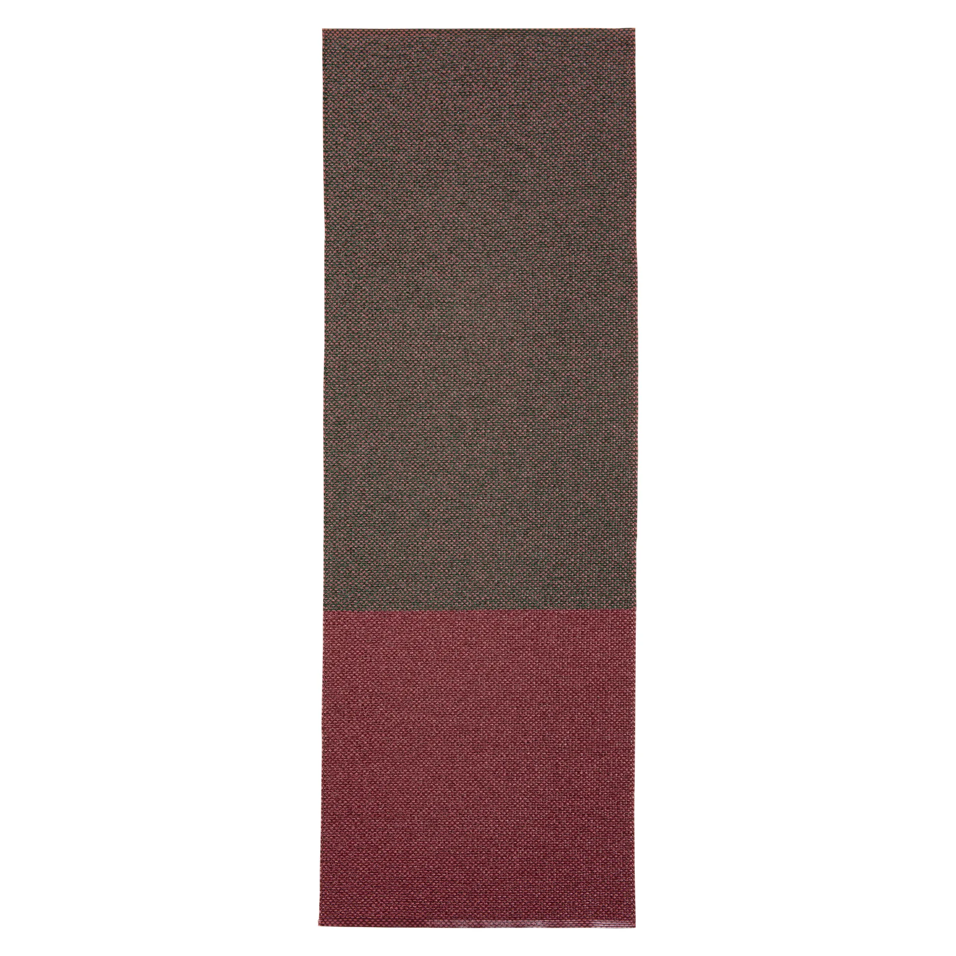 Moor matta raspberry (grön-rosa), 70x300 cm Brita Sweden