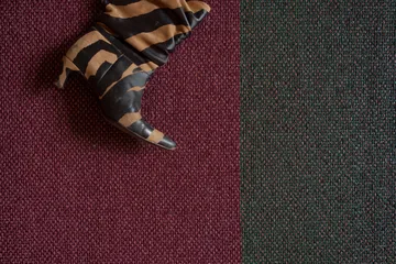 Moor matta raspberry (grön-rosa) - 70x300 cm - Brita Sweden