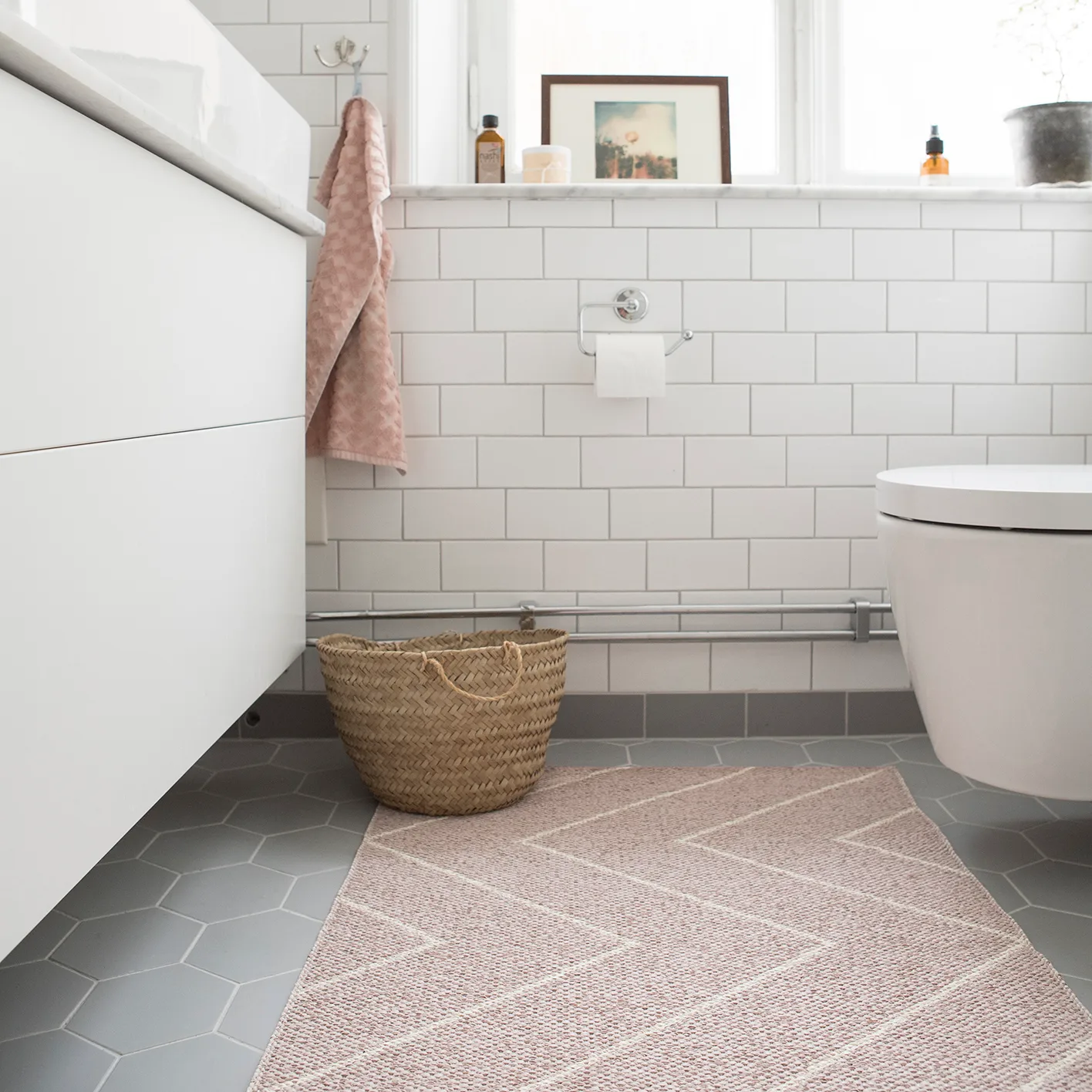 Rita matta dusty rose, 70x150 cm Brita Sweden