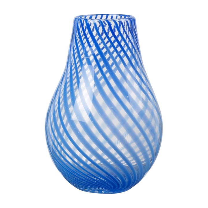 Ada Cross Stripe vas 22,5 cm - Intense blue - Broste Copenhagen