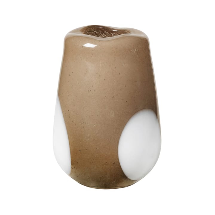 Ada Dot glasvas 26 cm - Simply taupe warm grey - Broste Copenhagen