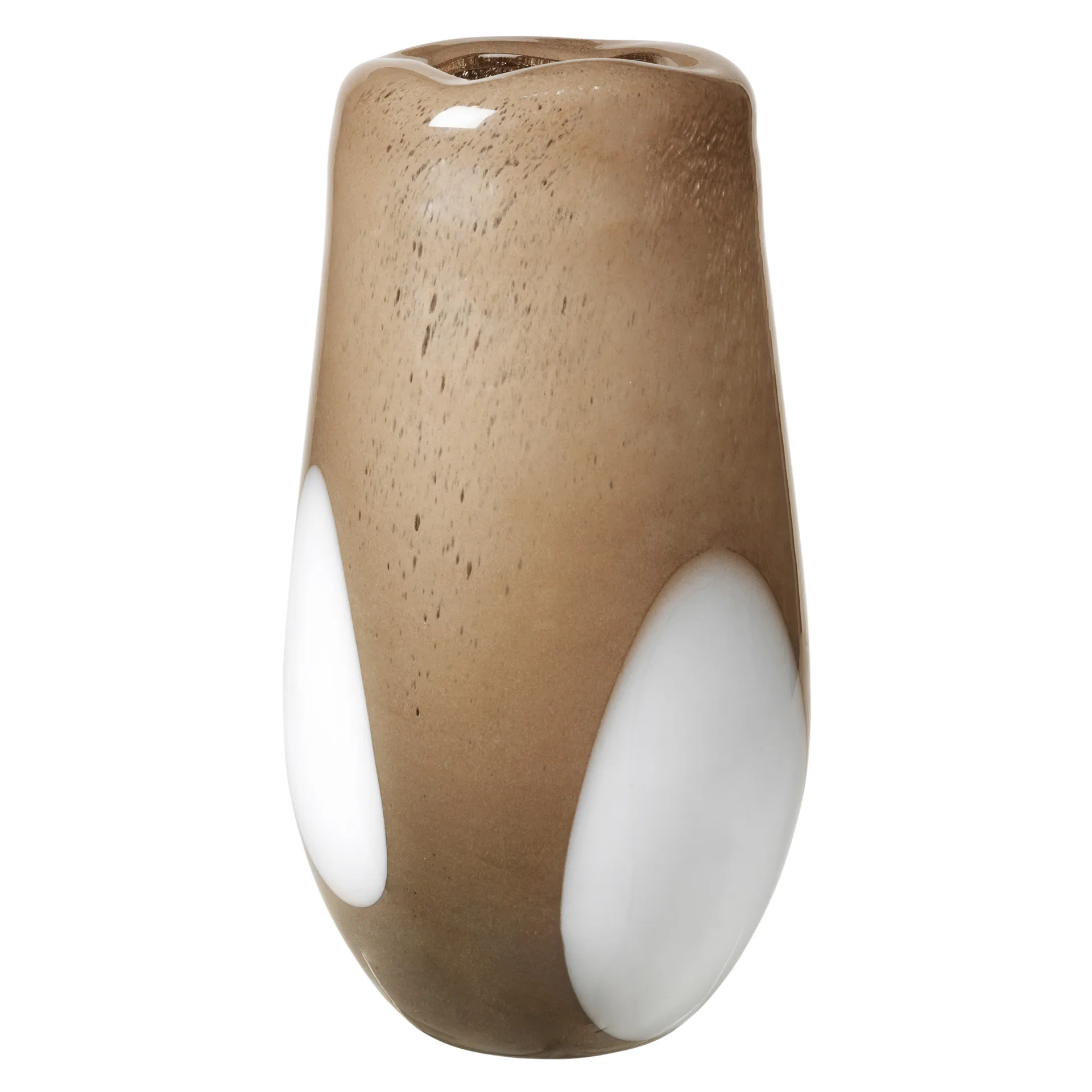 Ada Dot glasvas 37 cm, Simply taupe warm grey Broste Copenhagen
